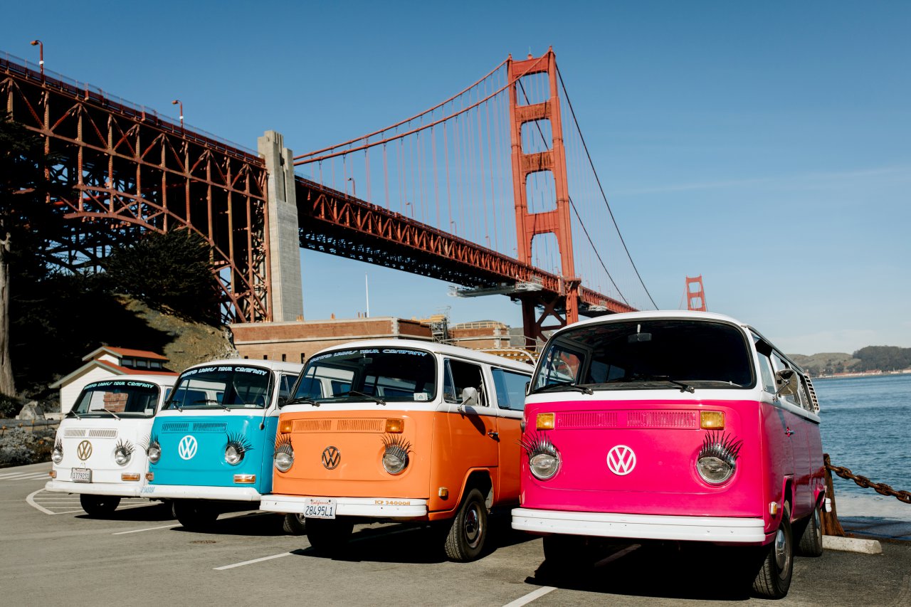 Vintage VW bus tour is a colorful way to see San Francisco