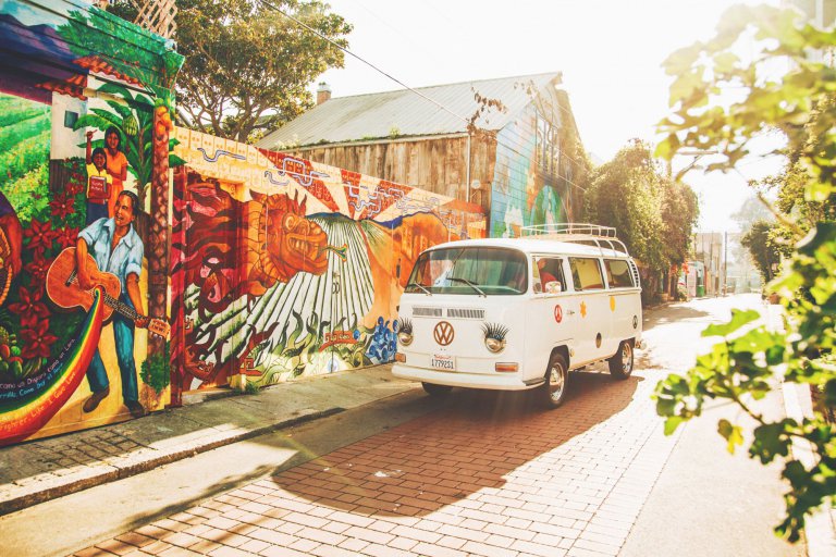 Vintage VW bus tour is a colorful way to see San Francisco