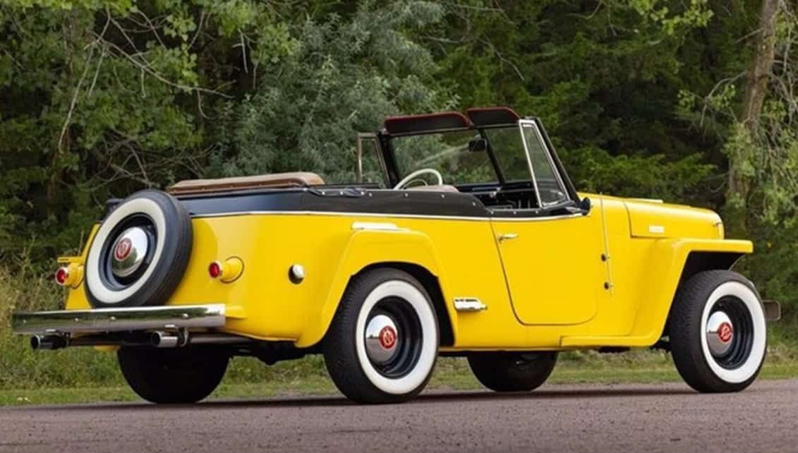 1948 Willys Jeepster, a 2-wheel-drive classic
