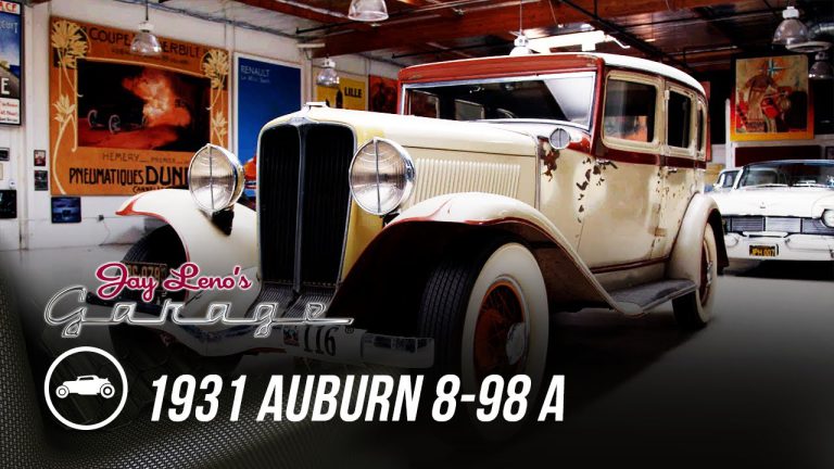 Jay Leno drives an unrestored 1931 Auburn 8-98 A sedan