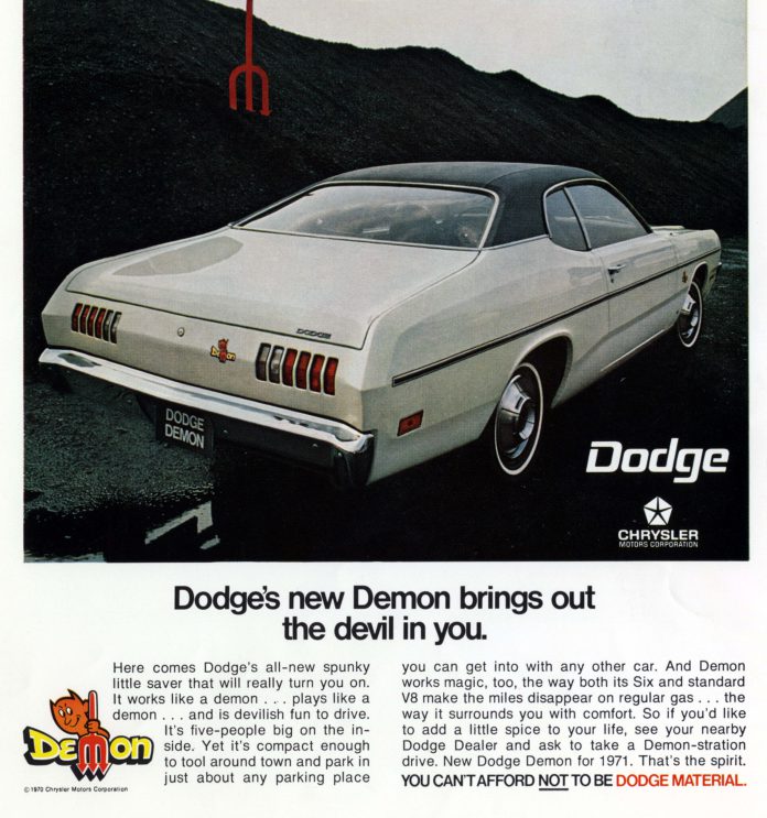 1971 Dodge Demon advertisement