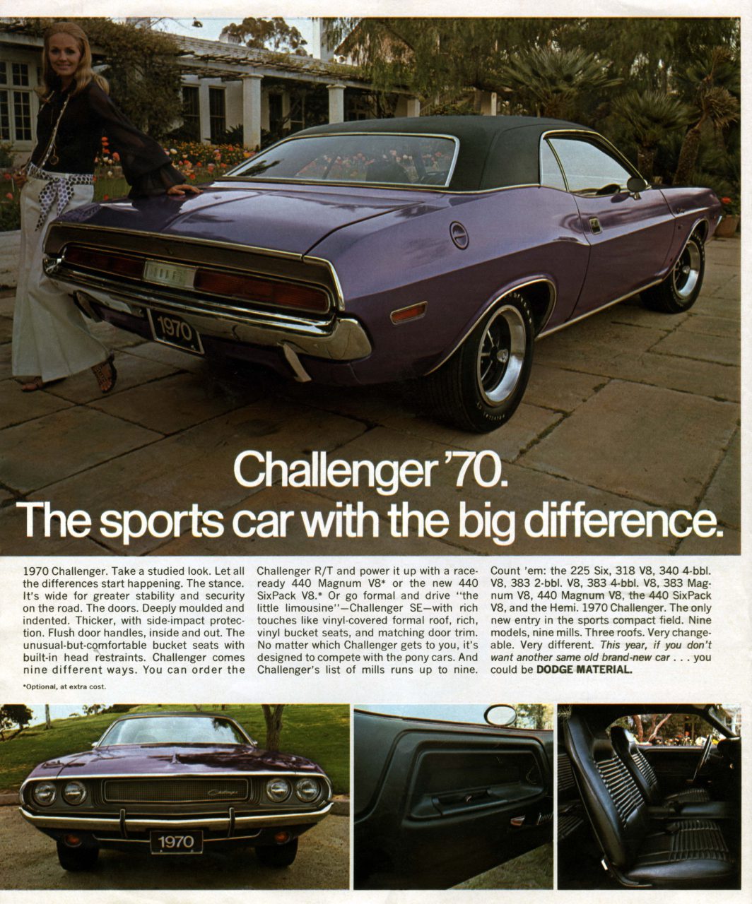 1970 Dodge Challenger advertisement
