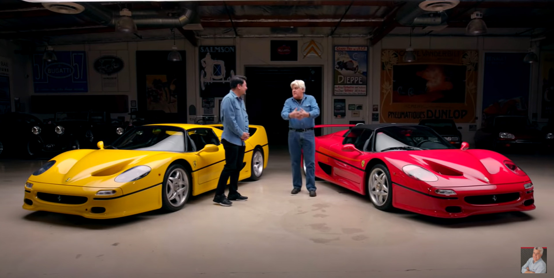 Jay Leno samples a Ferrari F50, again