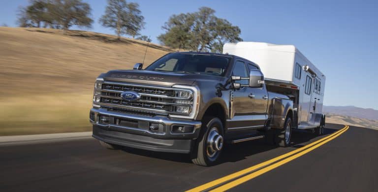 2023 Ford Super Duty rated up to 500 hp, 40,000 lb of towing