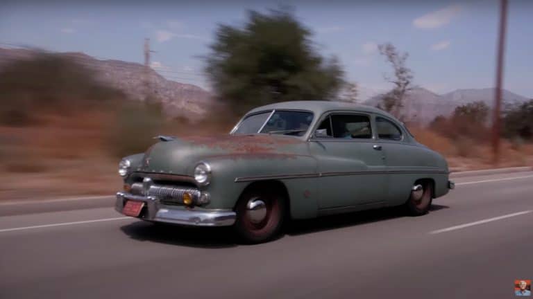 Tesla-powered Icon 1949 Mercury Coupe charges into Jay Leno’s Garage
