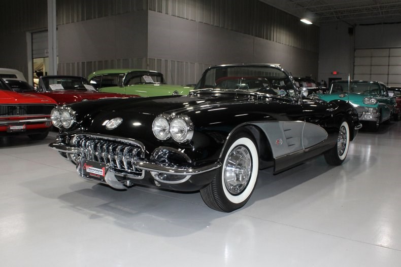 1960 Corvette Convertible Top Black