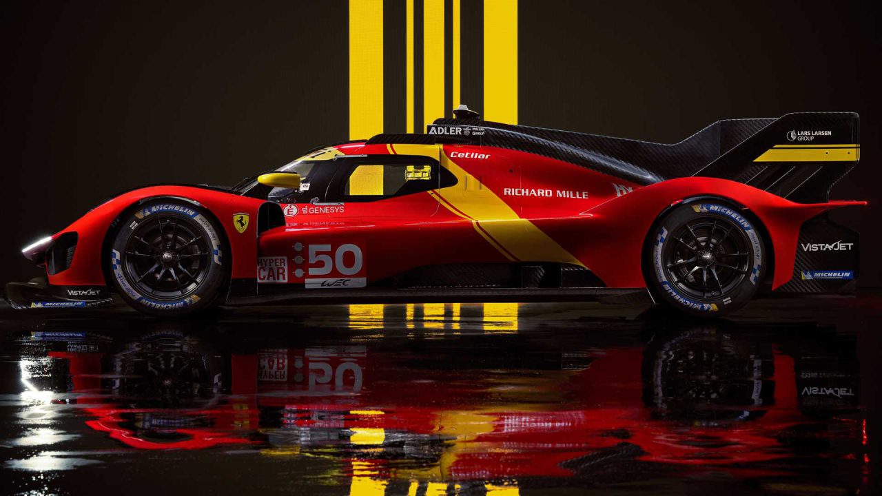 2023 Ferrari 499P LMH race car