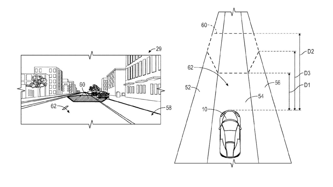 General Motors Augmented Heads-Up Display Patent