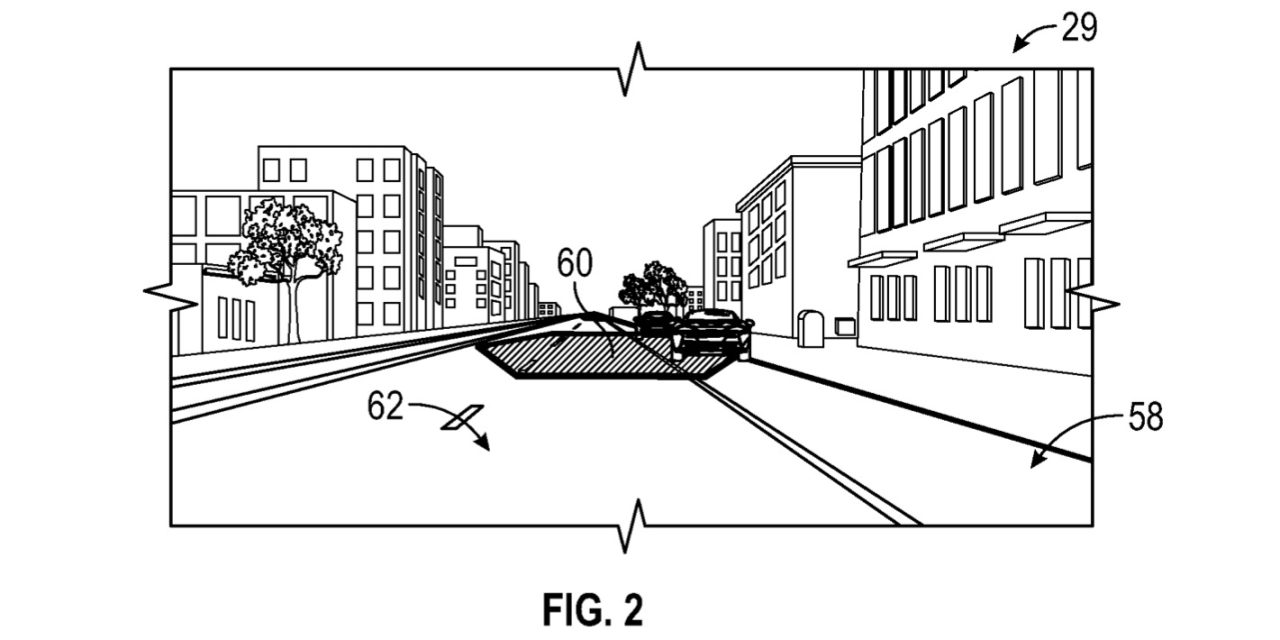 General Motors Augmented Heads-Up Display Patent