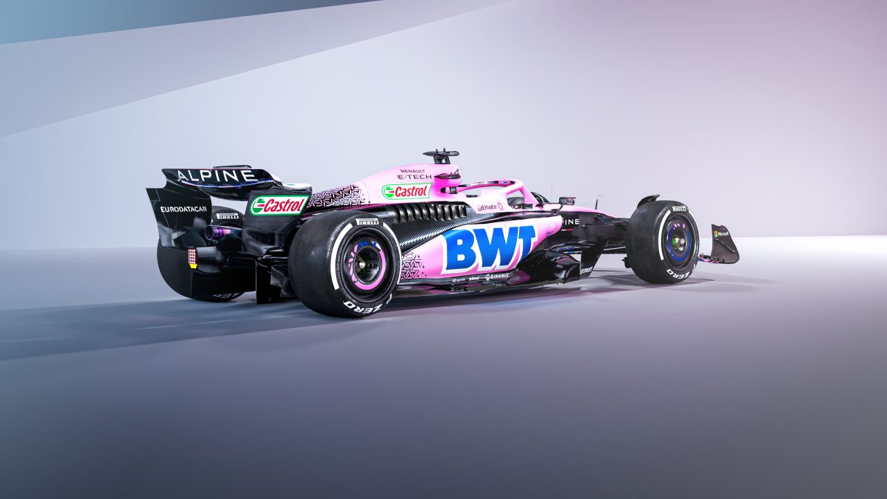 BWT Alpine F1 Team A523's alternate pink livery