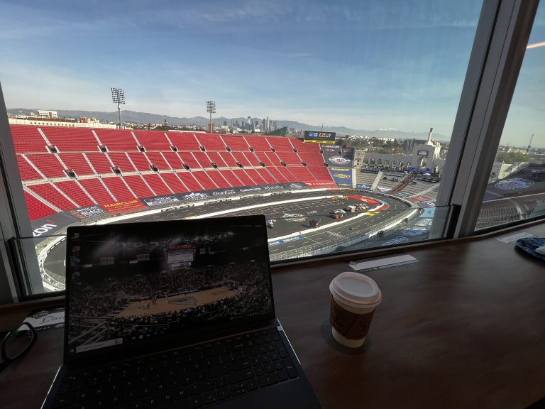 A (press)room with a view (Photo by David P. Castro)