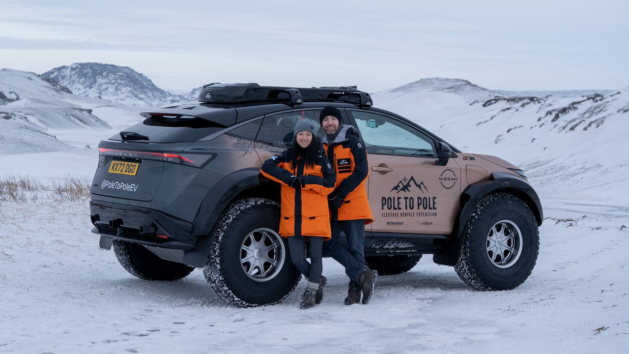 Nissan unveils Ariya EV for North Pole to South Pole adventure