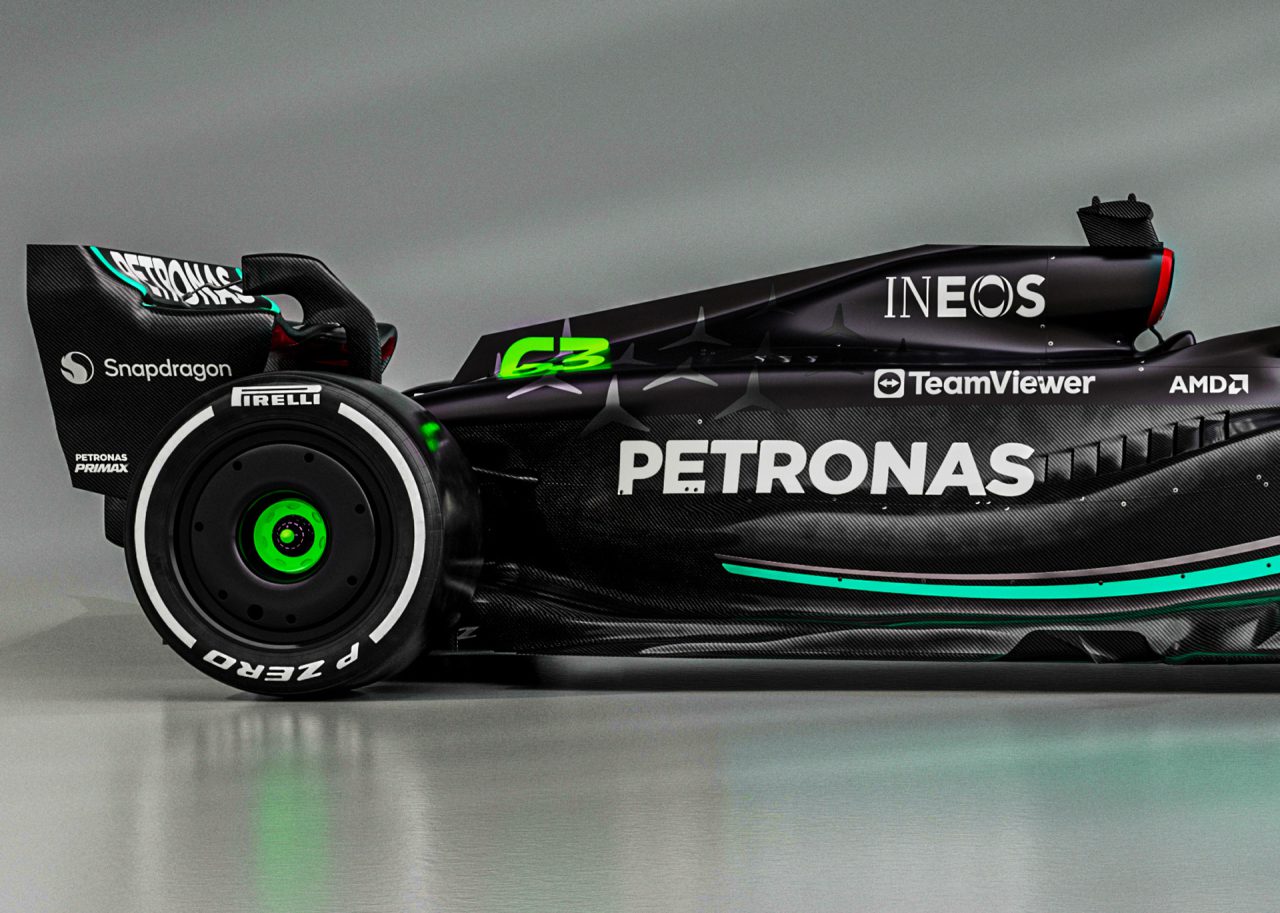 Mercedes-AMG will run black F1 cars this season