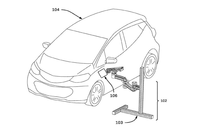 GM Patents Robotic EV Charger