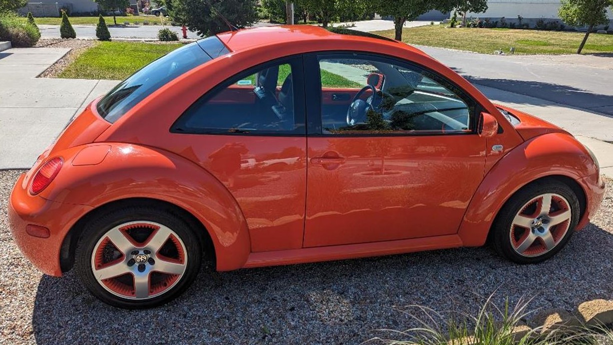 orange vw beetle turbo