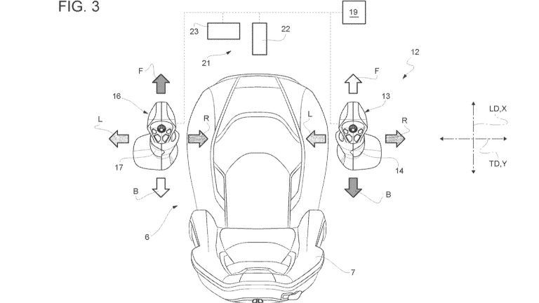 Ferrari patents vehicle controlled by two joysticks