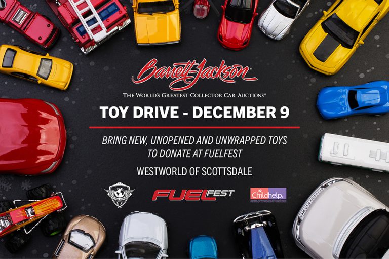 Barrett-Jackson Hosts Holiday Toy Drive with Reach Out WorldWide at FuelFest