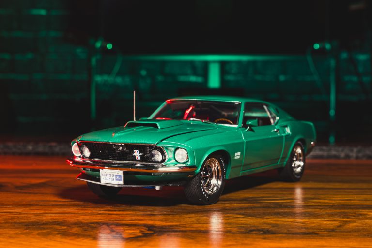 1969 Ford Mustang Boss 429 Silver Jade Unboxing