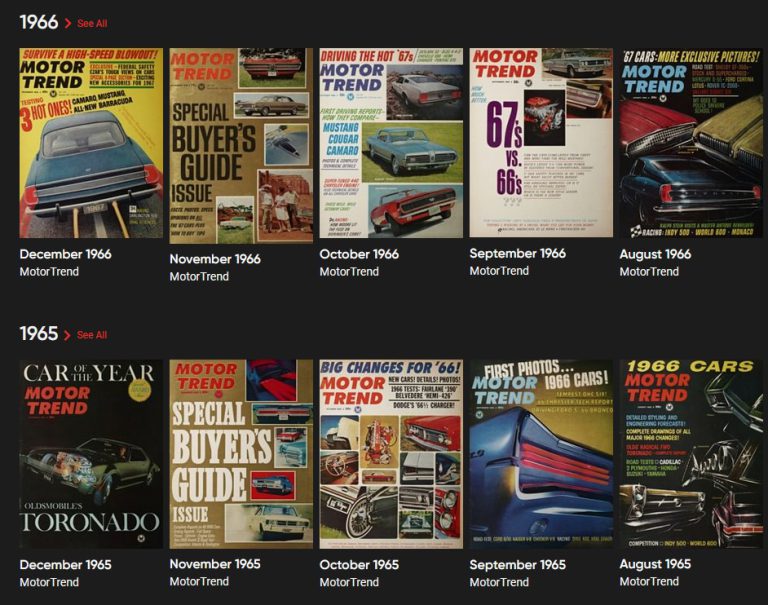 75 Years of Motor Trend at Your Fingertips